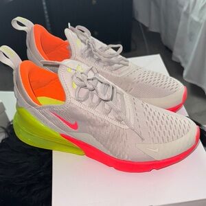 Nike Air Max 270 with Neon Pink and Lime